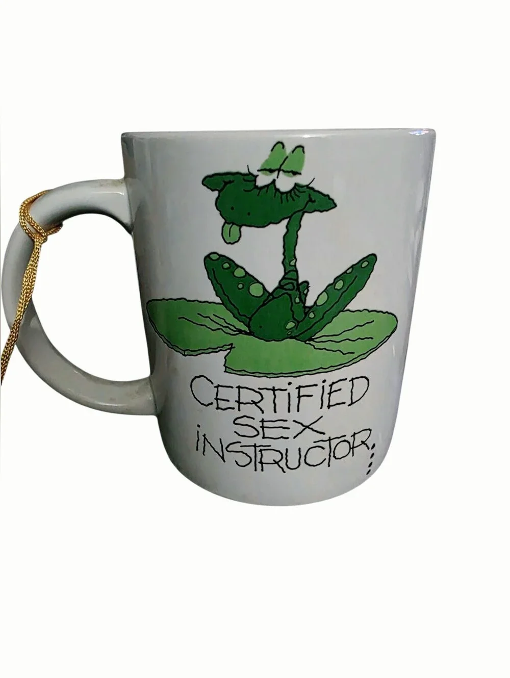 Russ Berrie Understatements 8311 Certified Sex Instructor Mug Korea 12oz NIB